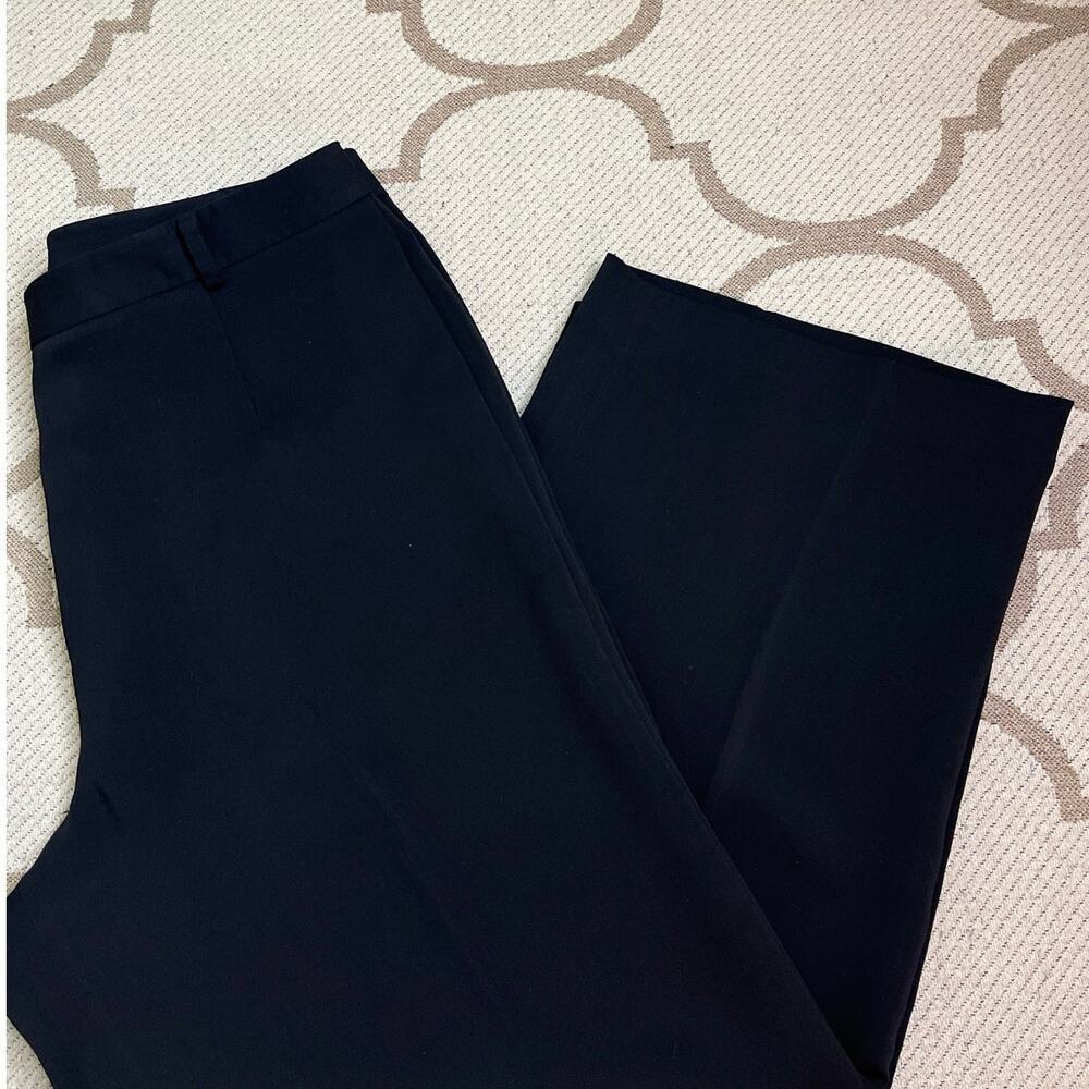 Yansi Fugel Cropped Wide leg side pockets stretch crepe, pants,size 12, MSRP$190